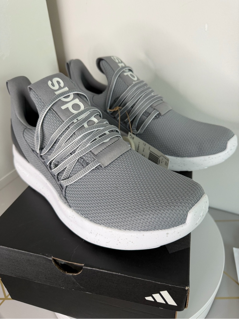 Adidas Gray Lite Racer Adapt 7.0 Running Shoes Men’s Size 8 — New in Box